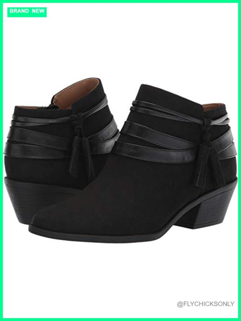 Suede Ankle Bootie Block Heel Round Toe Casual Fall Bootie